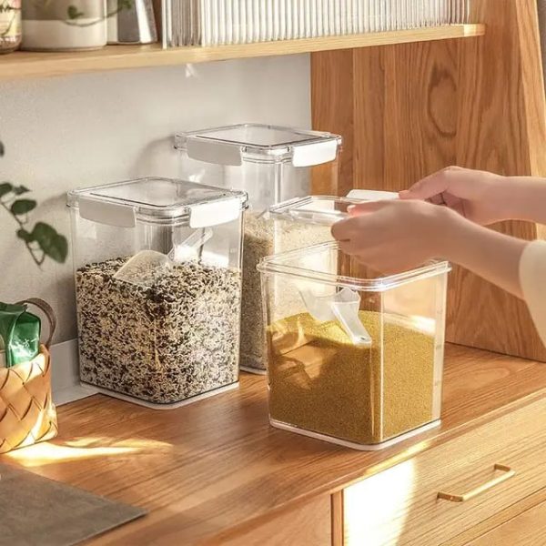 Airtight Acrylic Storage Container Clear airtight acrylic food storage containers