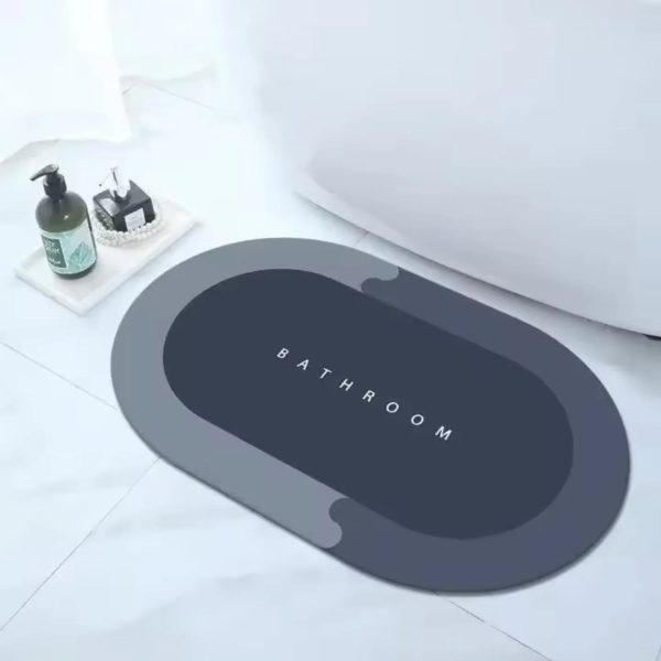 Large Best Absorbent Diatom Bathroom Mat with Rubber Bottom