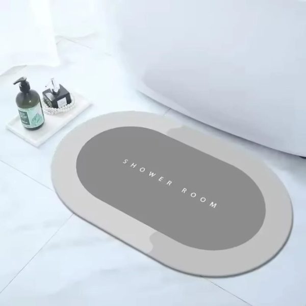 Large Best Absorbent Diatom Bathroom Mat with Rubber Bottom