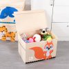 Best Folding Kids Storage Box with Lid – Cotton & Linen Organizer