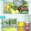 7-Pc Set Acrylic Fridge Storage Containers