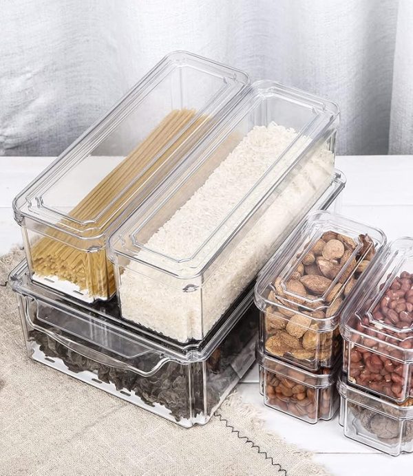 7-Pc Set Acrylic Fridge Storage Containers