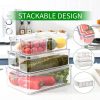 7-Pc Set Acrylic Fridge Storage Containers