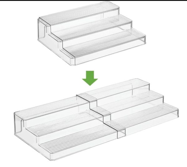 Expandable 3-Tier Acrylic Rack