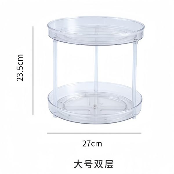 2-Tier Acrylic Lazy Susan Rotating Organizer