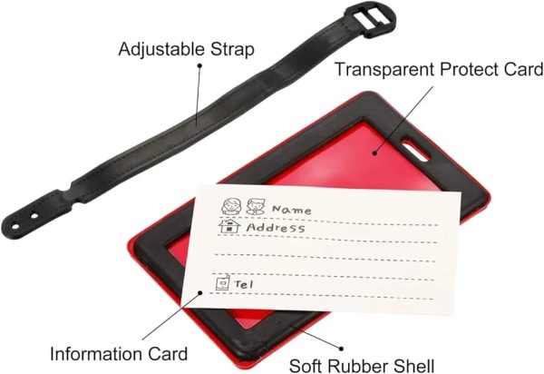 Luggage Tag – Durable Silicone Suitcase ID Tag for Travel