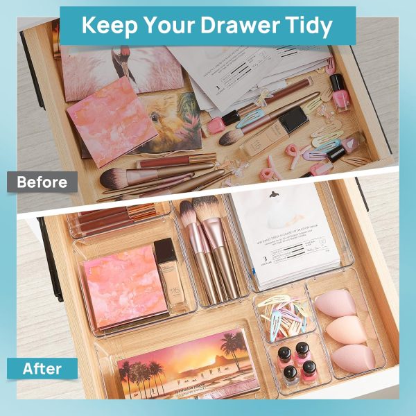 WhatsApp Image 2026-02-16 at 17.52.09 (1) 28Pcs Acrylic Drawer Organizer Set – Clear Multipurpose Drawer Storage Trays