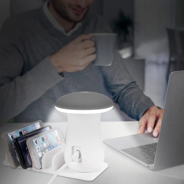 WhatsApp Image 2026-02-18 at 15.10.15 (1) Multi-Port Mushroom Lamp Charging Dock Station – LED Night Light & USB Charging Hub