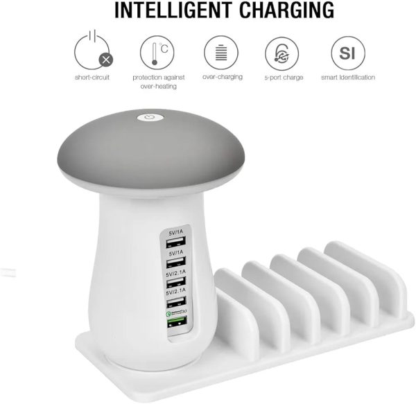 WhatsApp Image 2026-02-18 at 15.10.16 (3) Multi-Port Mushroom Lamp Charging Dock Station – LED Night Light & USB Charging Hub