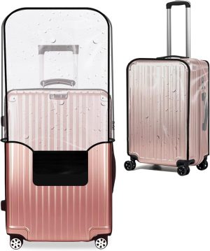 clear PVC suitcase cover