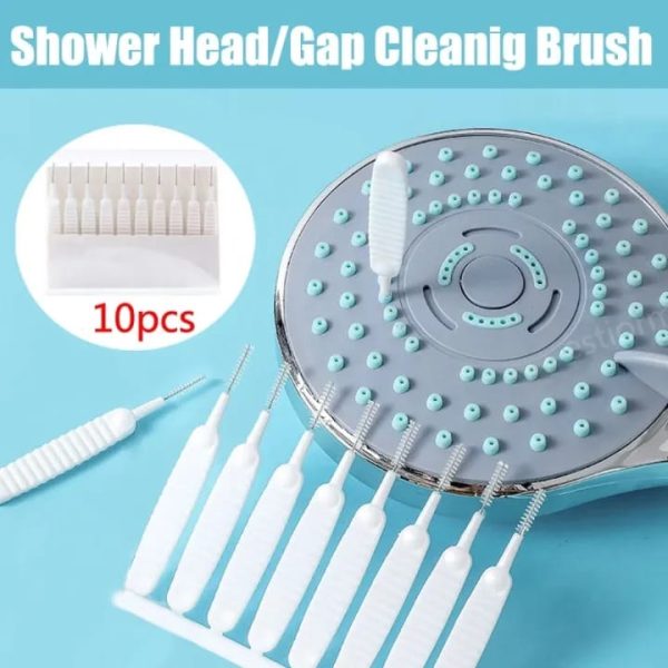 10Pc Shower Head Cleaning Brush – Anti-Clog Nozzle & Gap Cleaning Tool Set