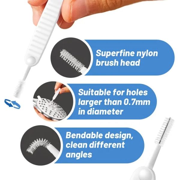 10Pc Shower Head Cleaning Brush – Anti-Clog Nozzle & Gap Cleaning Tool Set