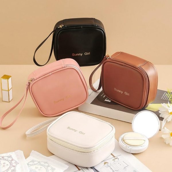 Mini Pouch for Makeup and Pads – Compact, Stylish & Waterproof Organizer
