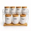 8pc ceramic canister set kitchen storage