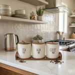 4Pc Ceramic Canister Set kitchen storage
