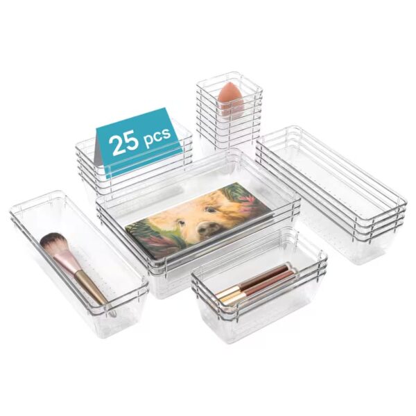 25Pc Acrylic Drawer Organizer