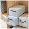Striped Foldable Wardrobe Organizer