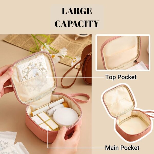 WhatsApp Image 2026-03-18 at 21.19.13 (1) Mini Pads Pouch Bag for Makeup & Pads – Compact, Stylish & Waterproof Organizer