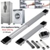 Adjustable Appliance Stand with Wheels – Heavy-Duty Washing Machine, Cooker & Fridge Base Stand with Anti-Vibration Support