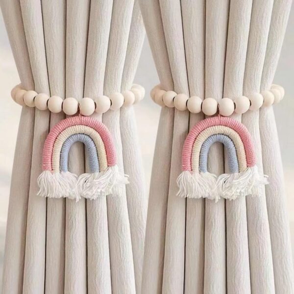 WhatsApp Image 2026-04-13 at 15.34.52 Bohemian Magnetic Curtain Holders – Decorative Wooden Bead Curtain Tiebacks (No Drilling Required)
