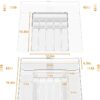 Expandable Acrylic Cutlery Organizer – Premium Quality Adjustable Drawer Tray for Kitchen Utensils & Storage (9 Compartments)