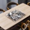 Expandable Acrylic Cutlery Organizer – Premium Quality Adjustable Drawer Tray for Kitchen Utensils & Storage (9 Compartments)