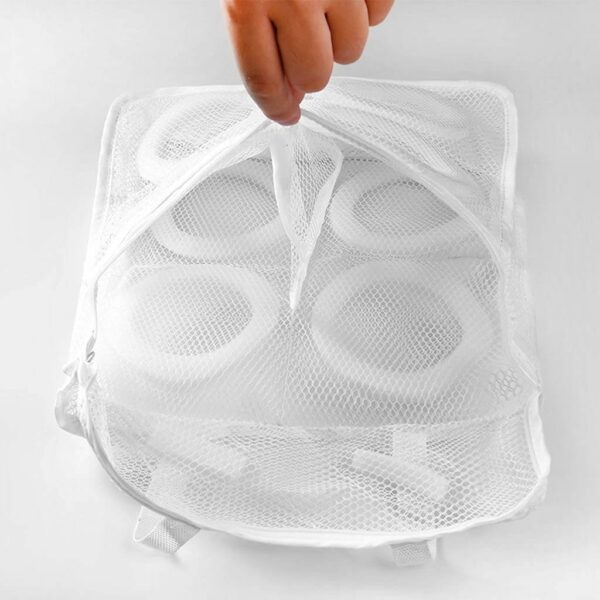 Laundry Mesh Shoe Bag – Washing Machine Shoe Protector Bag with Zipper (Reusable & Durable)