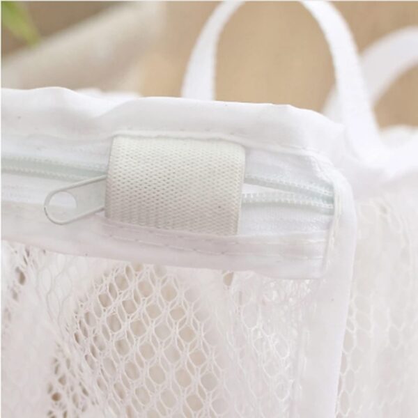 Laundry Mesh Shoe Bag – Washing Machine Shoe Protector Bag with Zipper (Reusable & Durable)