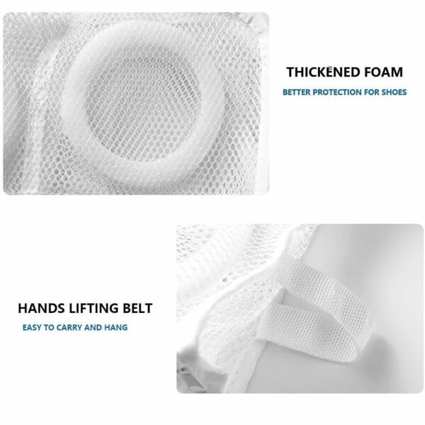 Laundry Mesh Shoe Bag – Washing Machine Shoe Protector Bag with Zipper (Reusable & Durable)
