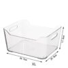 Clear Acrylic Storage Basket – Multi-Purpose Transparent Organizer for Kitchen, Bathroom & Vanity
