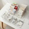 Clear Acrylic Storage Basket – Multi-Purpose Transparent Organizer for Kitchen, Bathroom & Vanity