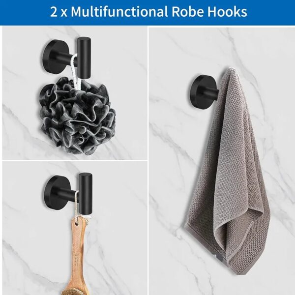 WhatsApp Image 2026-04-22 at 23.39.36 2pcs Bathroom Towel Hooks – Durable Wall-Mounted Screw Fix Hooks for Towels, Robes & Accessories