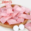 100pcs Mini Compressed Towel Capsules – Portable Disposable Travel Towels (Expand with Water)