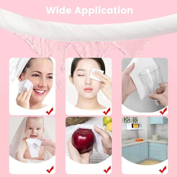 100pcs Mini Compressed Towel Capsules – Portable Disposable Travel Towels (Expand with Water)