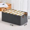WhatsApp Image 2026-05-10 at 17.07.00 Grey Collapsible Wardrobe Organizer – Stylish Closet Storage Basket for Clothes, Toys, and Home Essentials