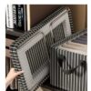 WhatsApp Image 2026-05-27 at 12.48.57 Collapsible Wardrobe Organizer – Durable Black & White Striped Storage Basket for Clothes, Toys & Home Organization