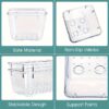25Pc Acrylic Drawer Organizer Set - Versatile Organizing trays for Smart Home Organization