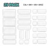 25Pc Acrylic Drawer Organizer Set - Versatile Organizing trays for Smart Home Organization