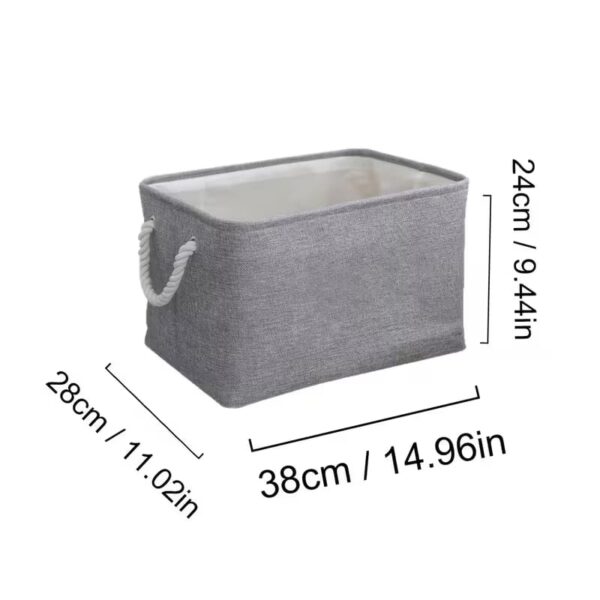 WhatsApp Image 2026-05-27 at 16.07.24 (1) Foldable Storage Basket – Multi-Purpose Fabric Organizer Bin with Handles for Clothes, Toys & Home Storage