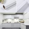 Plain White Contact Paper – Versatile Waterproof Self-Adhesive Wallpaper for Cabinets, Countertops & Shelves