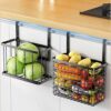 2pc Over the Cabinet Door Storage Baskets