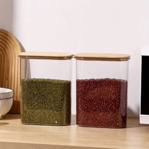 Airtight Acrylic Storage Container with Bamboo Lid