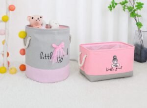 Toys and Laundry Storage Basket. Little Girl