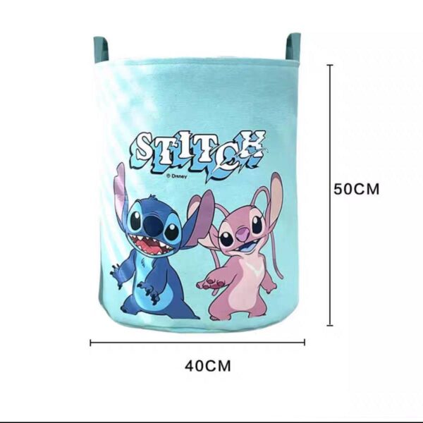 Toys and Laundry Storage Basket - Lilo and Stitch Themed Quality Large Foldable Toy Organizer & Laundry Storage Bin