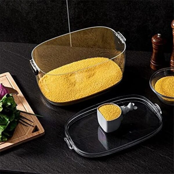 WhatsApp Image 2026-06-21 at 14.36.50 (2) Large Airtight Acrylic Storage Container – Clear Food Storage Canister for Rice, Flour, Cereals & Pantry Organization-5Kg & 10Kg