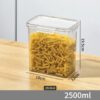 Stackable Airtight Acrylic Storage Containers – Clear Stylish Modular Pantry Organizers for Kitchen Storage (1.8L, 2.5L, 3.6L)