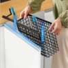 2Pc Cabinet Door Storage Baskets – Versatile Over-the-Cabinet Door Organizer Baskets for Kitchen, Bathroom & Home Storage