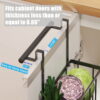 2Pc Cabinet Door Storage Baskets – Versatile Over-the-Cabinet Door Organizer Baskets for Kitchen, Bathroom & Home Storage