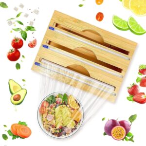 3-in-1 Bamboo Kitchen Paper Dispenser