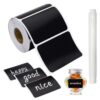 Self-Adhesive Label Stickers – Versatile Waterproof Reusable Labels for Home & Kitchen Organization - 120 Stickers plus Pen